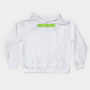 Simson logo (green) Kids Hoodie